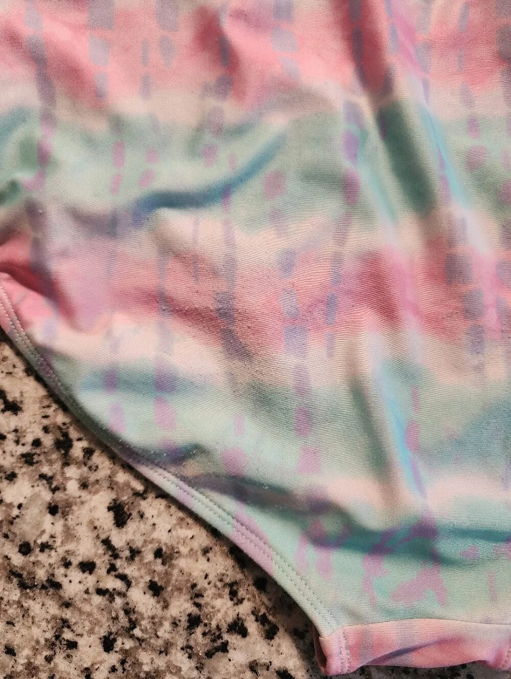 Wonder Nation Pastel Tie-Dye One-Piece Swimsuit in Pink, Blue